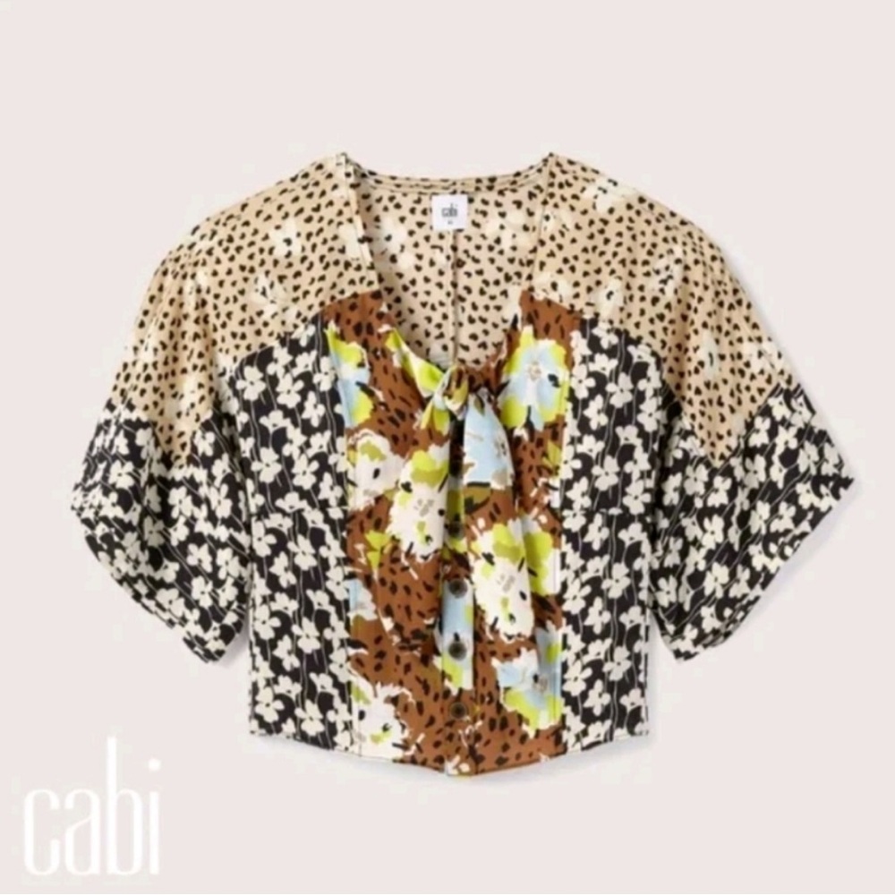 Cabi Patchwork Top - M - image 2